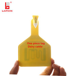 113*75mm Yellow  UHF RFID  Tags Cattle Tracking Long Distance 8-10m