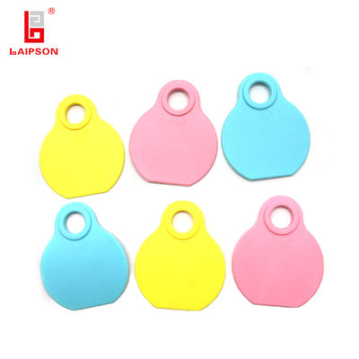 ISO9001 80mm Top TPU Medium Size Cattle goat Neck Tag With Laser Printing Numbers For Livestock