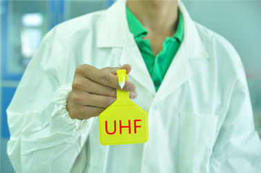 113*75mm Yellow  UHF RFID  Tags Cattle Tracking Long Distance 8-10m