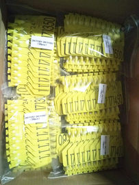 113*75mm Yellow  UHF RFID  Tags Cattle Tracking Long Distance 8-10m