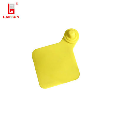 90mm Dianond Shaped 960Mhz RFID Cow Cattle UHF Ear Tag With Better Reading Range