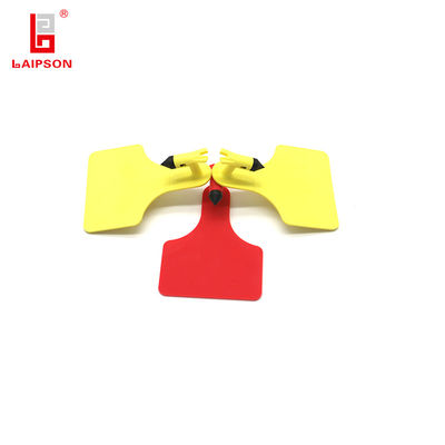 ISO9001 TPU Middle Size 82mm* 62mm Z Tag Ear Tags For Cattle Cow